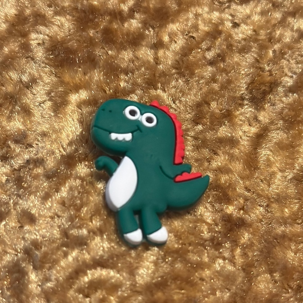 Kids Green Dinosaur Jibbitz Shoe Charm  Accessory For Crocs & Shoes New 5/$15